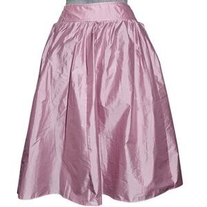 Mackintosh Philosophy Pink Satin Knee Length Skirt Size 38 Small